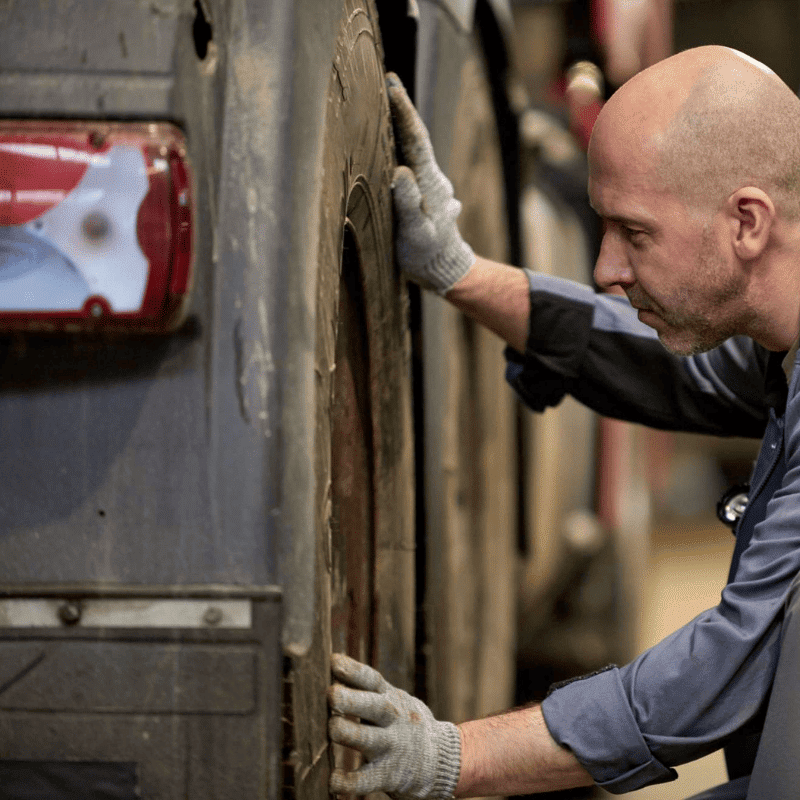 A mechanic working with truck repair in Caddo Mills TX